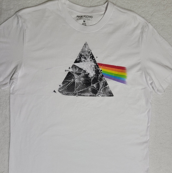 Pink Floyd Other - NWOT Pink Floyd Graphic White Short Sleeve tee M
